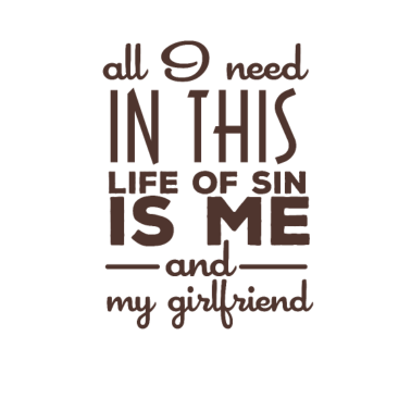 Motiv Ich und meine Freundin Spruch