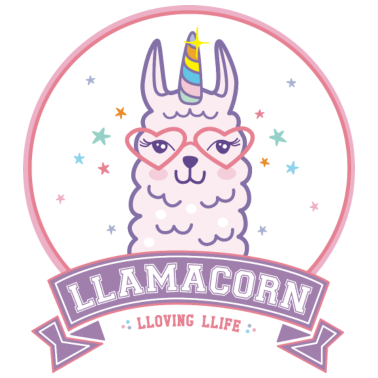 Motiv Llamacorn Lama Einhorn Alpaka pink