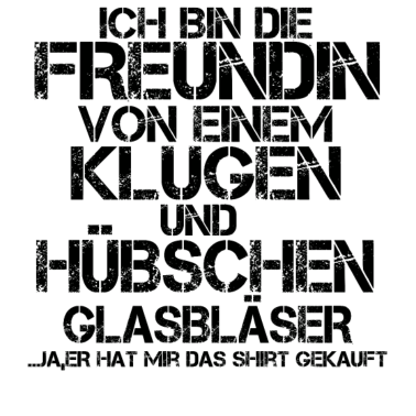 Motiv freundin von einem huebschen geschenk GLASBLAeSER