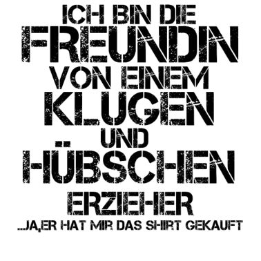 Motiv freundin von einem huebschen geschenk ERZIEHER