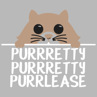 Motiv PURRRETTY Katze Lustig