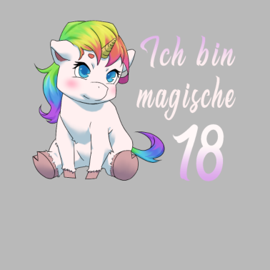 Motiv 18 Jahre Einhorn 18. Geburtstag Freundin Geschenk