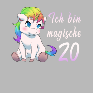 Motiv 20 Jahre Einhorn 20. Geburtstag Freundin Geschenk