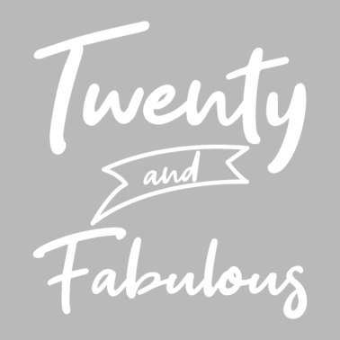 Motiv TWENTY AND FABULOUS 20 Geburtstag Freundin Retro