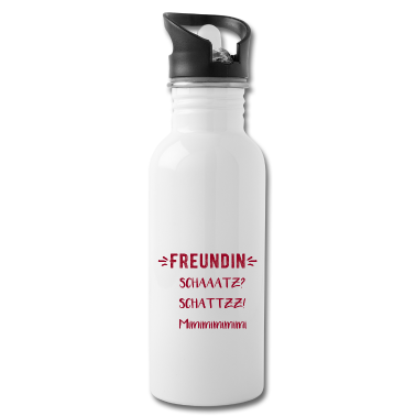 Geschenk Freundin Geburtstag Trinkflasche - Lieblingswoerter Freundin mimimimimi