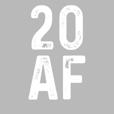 Motiv 20 AF 20 Jahre alt Party 20. Geburtstag Geschenk