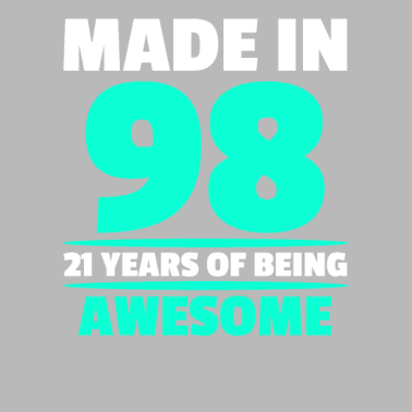 Motiv 21 Jahre Made in 98 1998 21. Geburtstag Geschenk