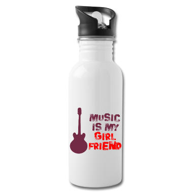 Geschenk Freundin Geburtstag Trinkflasche - Musik ist meine Freundin