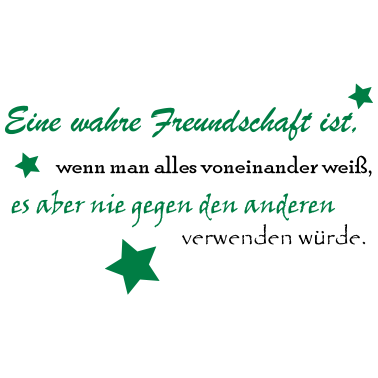 Motiv Wahre Freundschaft Freundin Geschenkidee