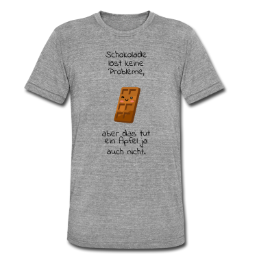 Geschenk für Ehemann T-Shirt - Lustiger Spruch Schokolade löst keine Probleme