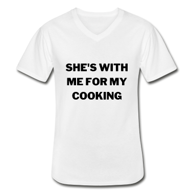 Geschenk für Ehemann T-Shirt - Geschenk für Ehemann Sie ist bei mir für mein Kochen