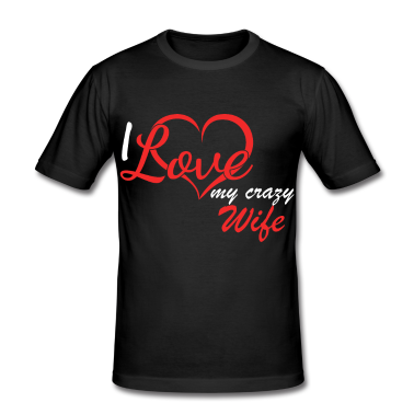 Geschenk für Ehemann T-Shirt - verrückte Ehefrau, Geschenkidee für Ehemann