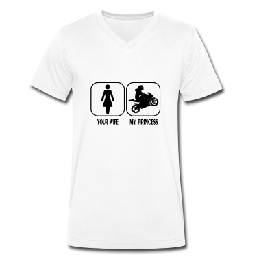 Geschenk für Ehemann T-Shirt - Biker Frau Design für Ehemann