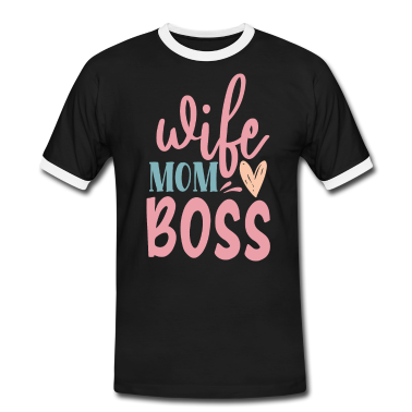 Geschenk für Ehemann T-Shirt - my boss call me mama sohn tochter kinder kind mami
