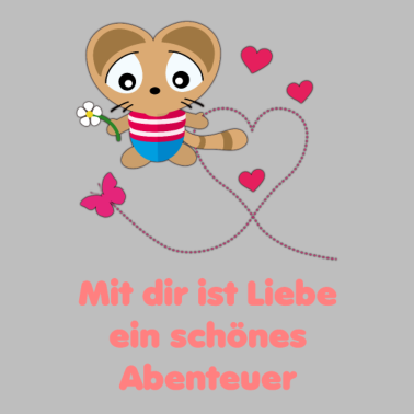 Motiv Liebesspruch für Ehemann mit Katze Kuku