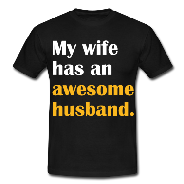 Geschenk für Ehemann T-Shirt - GROSSER EHEMANN - Meine Frau hat einen großartigen Ehemann