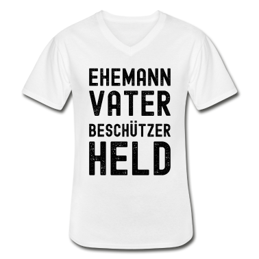 Geschenk für Ehemann T-Shirt - Ehemann Vater Beschützer Held - Ehemann Geschenk