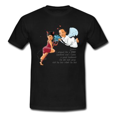 Geschenk für Ehemann T-Shirt - Ich habe für einen guten Ehemann gebetet