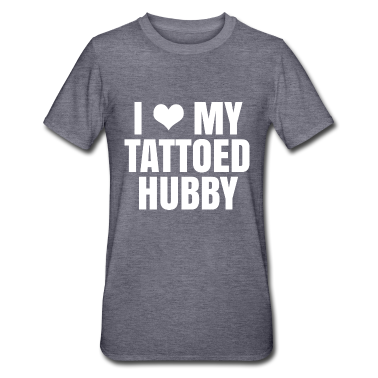 Geschenk für Ehemann T-Shirt - I Love My Tattooed Hubby - Geschenk für Ehemann