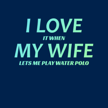 Motiv Wasserball Ehemann Geschenk