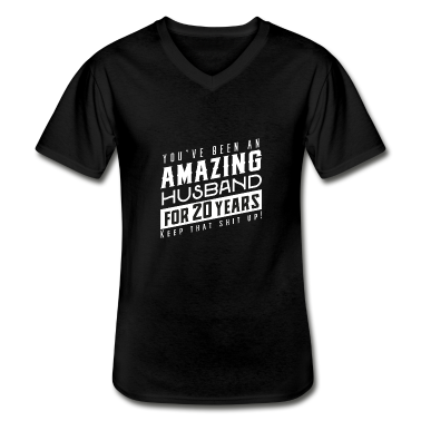 Geschenk für Ehemann T-Shirt - Sie sind seit 20 Jahren ein erstaunlicher Ehemann