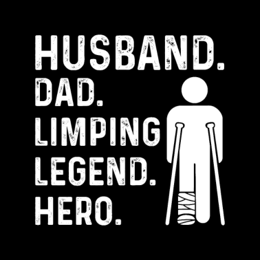 Motiv Gipsbein Spruch für deinen Ehemann mit einem