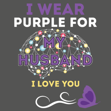 Motiv Ich trage Lila für meinen Ehemann