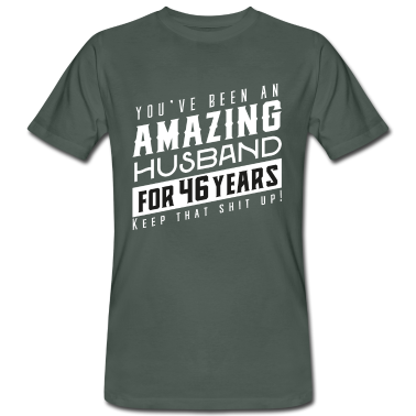 Geschenk für Ehemann T-Shirt - Du bist seit 46 Jahren ein erstaunlicher Ehemann