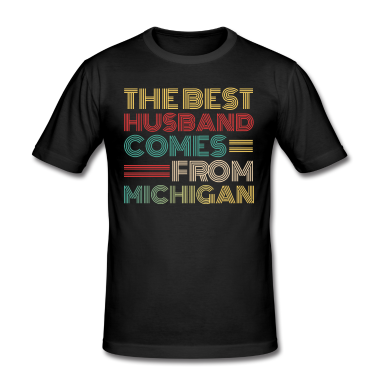 Geschenk für Ehemann T-Shirt - Der beste Ehemann kommt aus Michigan