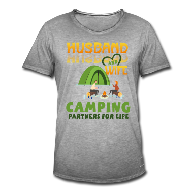 Geschenk für Ehemann T-Shirt - Ehemann und Frau Campingpartner für das Leben