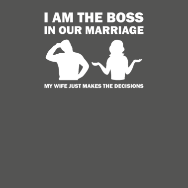 Motiv Chef in der Ehe lustige Frau Design für Ehemann