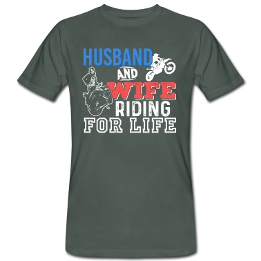 Geschenk für Ehemann T-Shirt - Ehemann und Frau reiten für das Leben