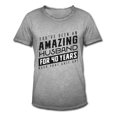 Geschenk für Ehemann T-Shirt - Sie sind seit 40 Jahren ein erstaunlicher Ehemann