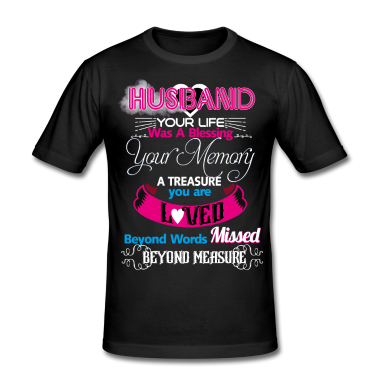 Geschenk für Ehemann T-Shirt - Ehemann Ihr Leben war ein Segen für Ihr Gedächtnis