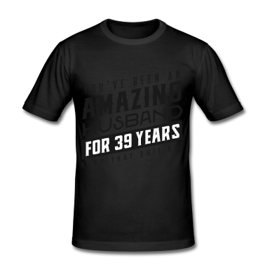 Geschenk für Ehemann T-Shirt - Sie sind seit 39 Jahren ein erstaunlicher Ehemann