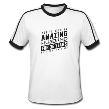 Geschenk für Ehemann T-Shirt - Sie sind seit 35 Jahren ein erstaunlicher Ehemann