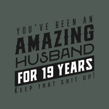 Motiv Sie sind seit 19 Jahren ein erstaunlicher Ehemann