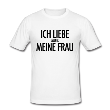 Geschenk für Ehemann T-Shirt - Ich Liebe Essen Und Meine Frau | Ehemann Geschenke