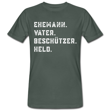 Geschenk für Ehemann T-Shirt - Ehemann Vater Beschützer Held