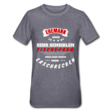 Geschenk für Ehemann T-Shirt - Ehemann von Fische Frau-Sternzeichen Fisch T-Shirt