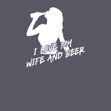 Motiv Liebe meine Frau und Bier Design für Ehemänner