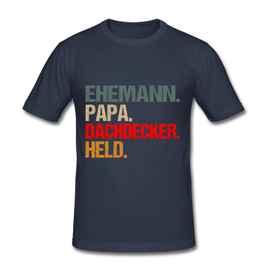 Geschenk für Ehemann T-Shirt - Dachdecker für Ehemann Papa Held Spruch Retro