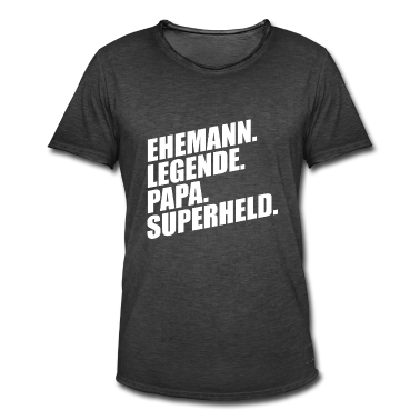 Geschenk für Ehemann T-Shirt - EHEMANN LEGENDE PAPA SUPERHELD