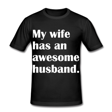 Geschenk für Ehemann T-Shirt - GROSSER EHEMANN - Meine Frau hat einen großartigen Ehemann