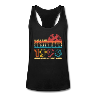 Geschenk für Ehemann Tank Top - Geburtstag 1996 September Retro Legend Since Palme