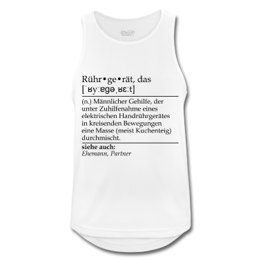 Geschenk für Ehemann Tank Top - Rührgerät Definition für Ehemänner und Bäcker
