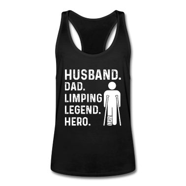 Geschenk für Ehemann Tank Top - Gipsbein Spruch für deinen Ehemann mit einem