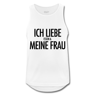 Geschenk für Ehemann Tank Top - Ich Liebe Essen Und Meine Frau | Ehemann Geschenke