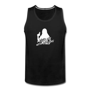 Geschenk für Ehemann Tank Top - Liebe meine Frau und Waffen Design für Ehemänner