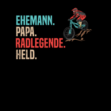 Motiv MTB Ehemann Design für einen Mountainbiker Papa